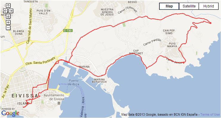 S'Estanyol Talamaca Ibiza Town walking route