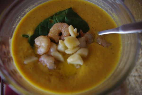 Carrot-curry coconut soup