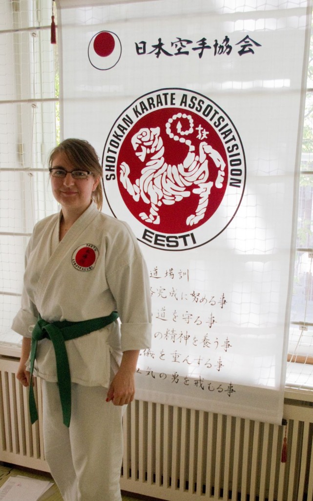 Just pased the 6th kyu aka green belt exam. Took less time than getting the orange ...